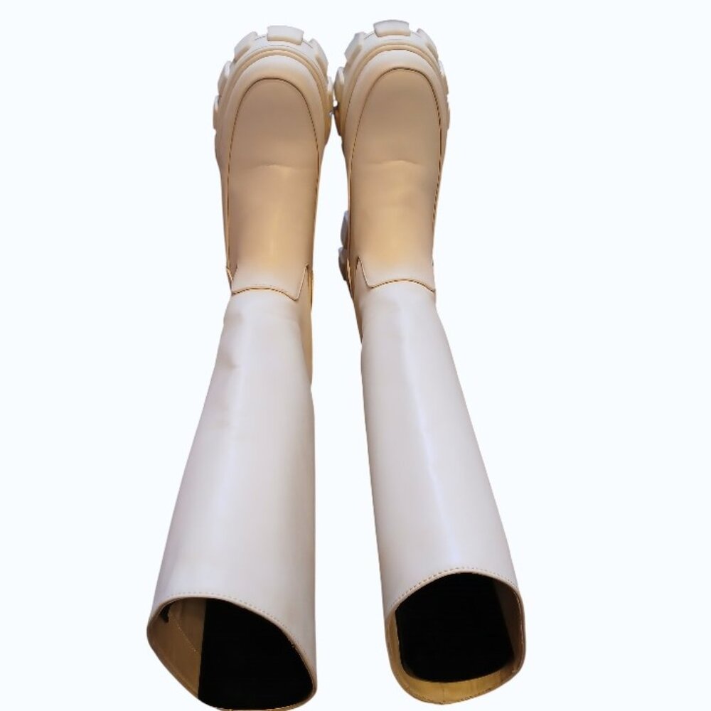 CIRCUS by Sam Edelman Ivory Knee-High Platform Boots - Picture 13 of 16